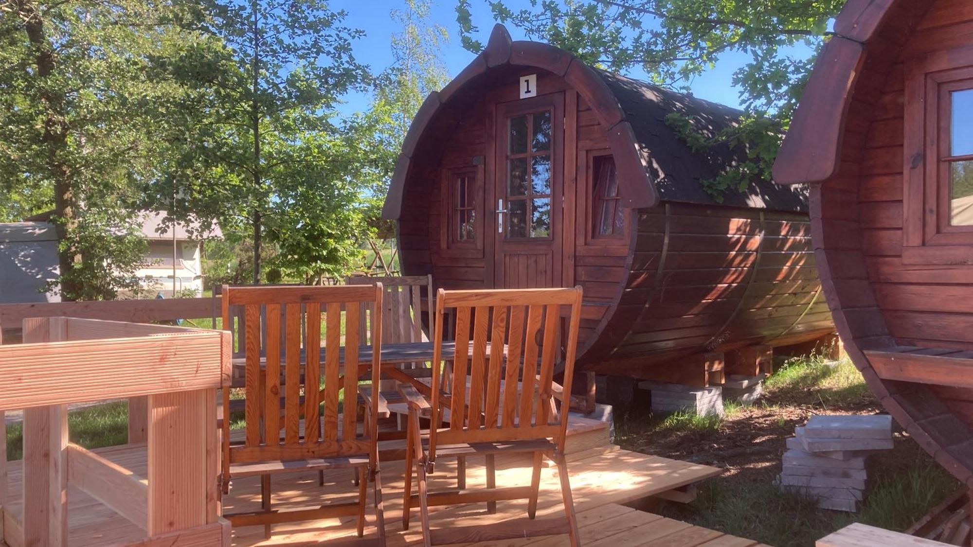 Campingfass Mit Panoramaterrasse Langenbernsdorf 외부 사진