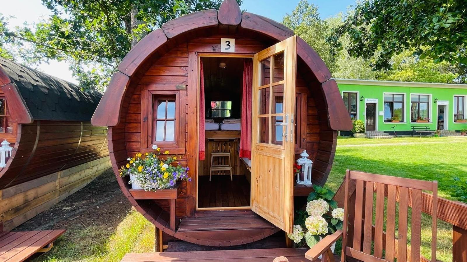 Campingfass Mit Panoramaterrasse Langenbernsdorf 외부 사진