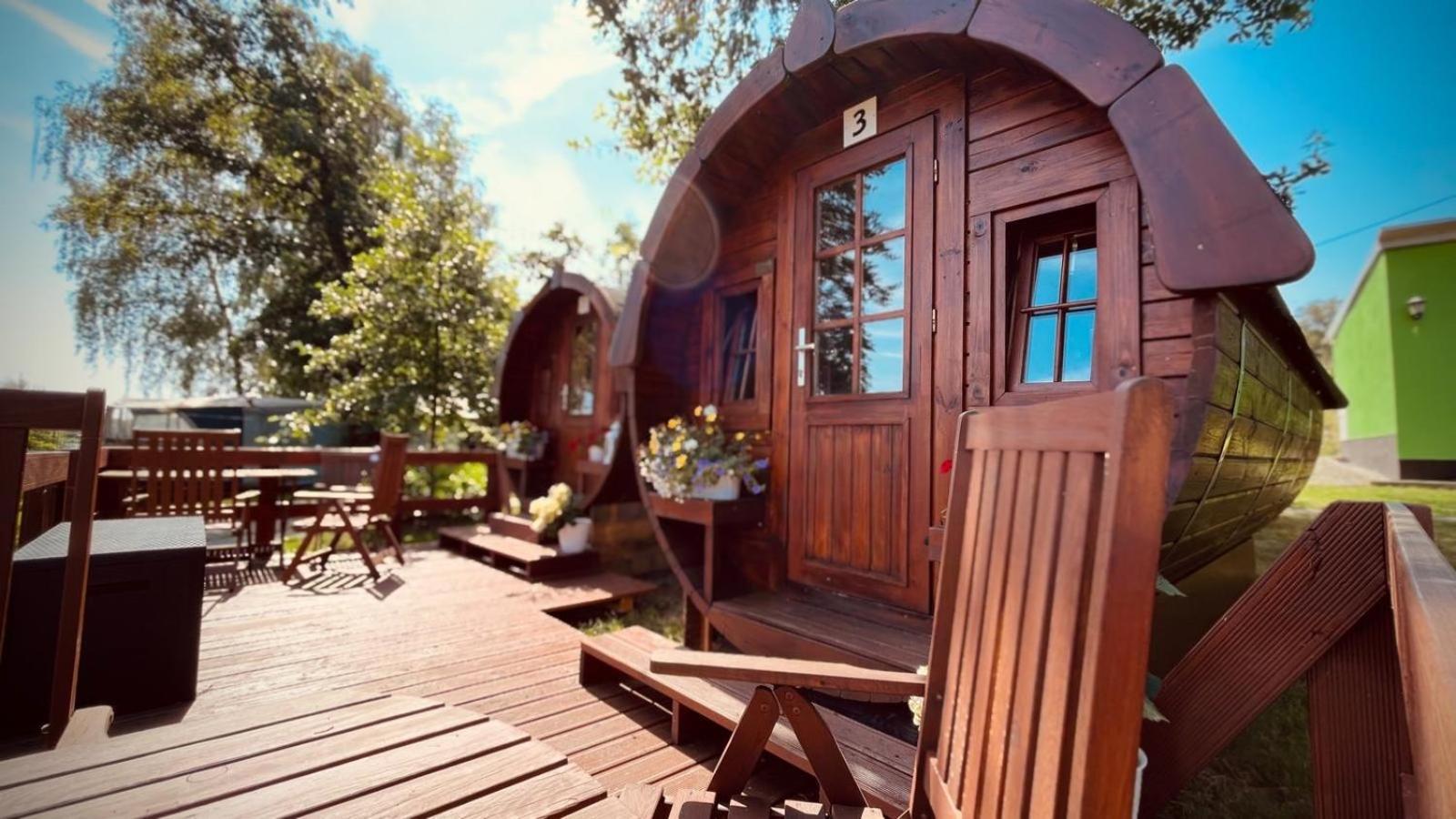Campingfass Mit Panoramaterrasse Langenbernsdorf 외부 사진